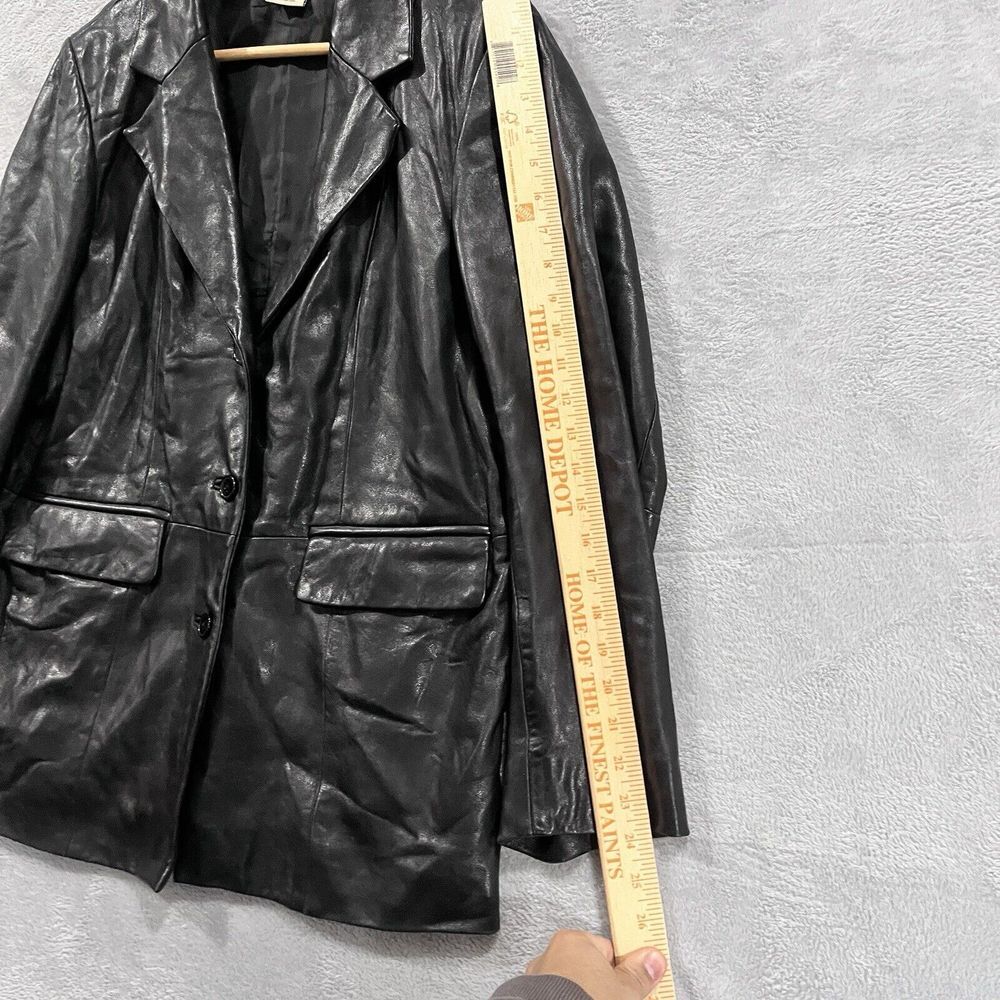 GREAT NORTHWEST VTG Italian Lambskin Leather Jacket‎ Womens Large 90s - Picture 11 of 12